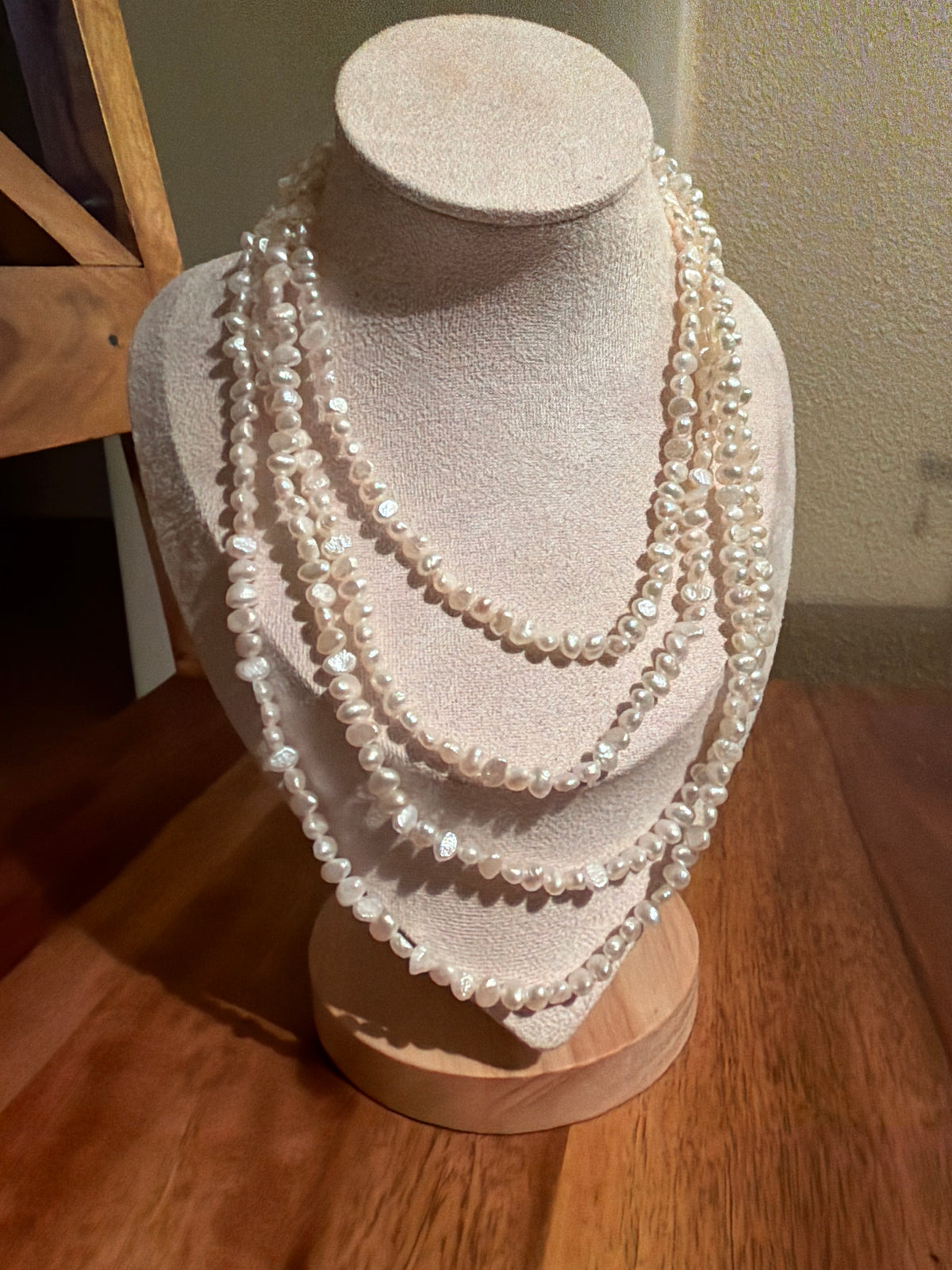 Seed Pearl Rope Necklace