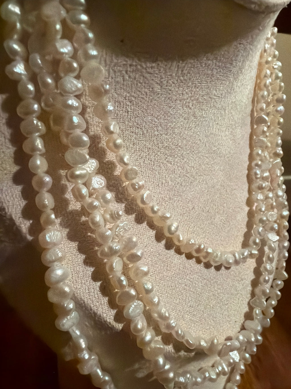 Seed Pearl Rope Necklace