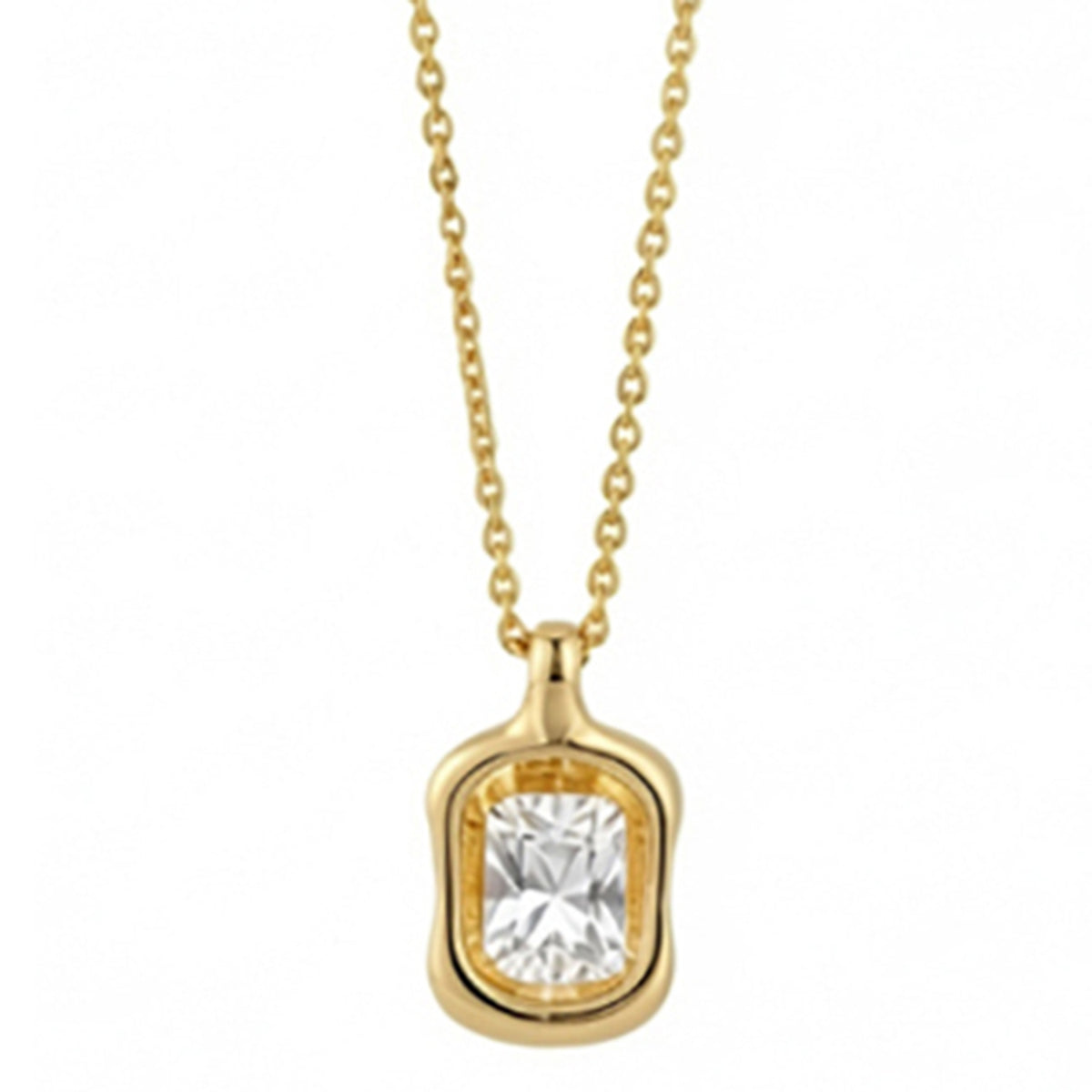 Bezel Set Solitaire Pendant