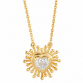 Starburst Heart Necklace