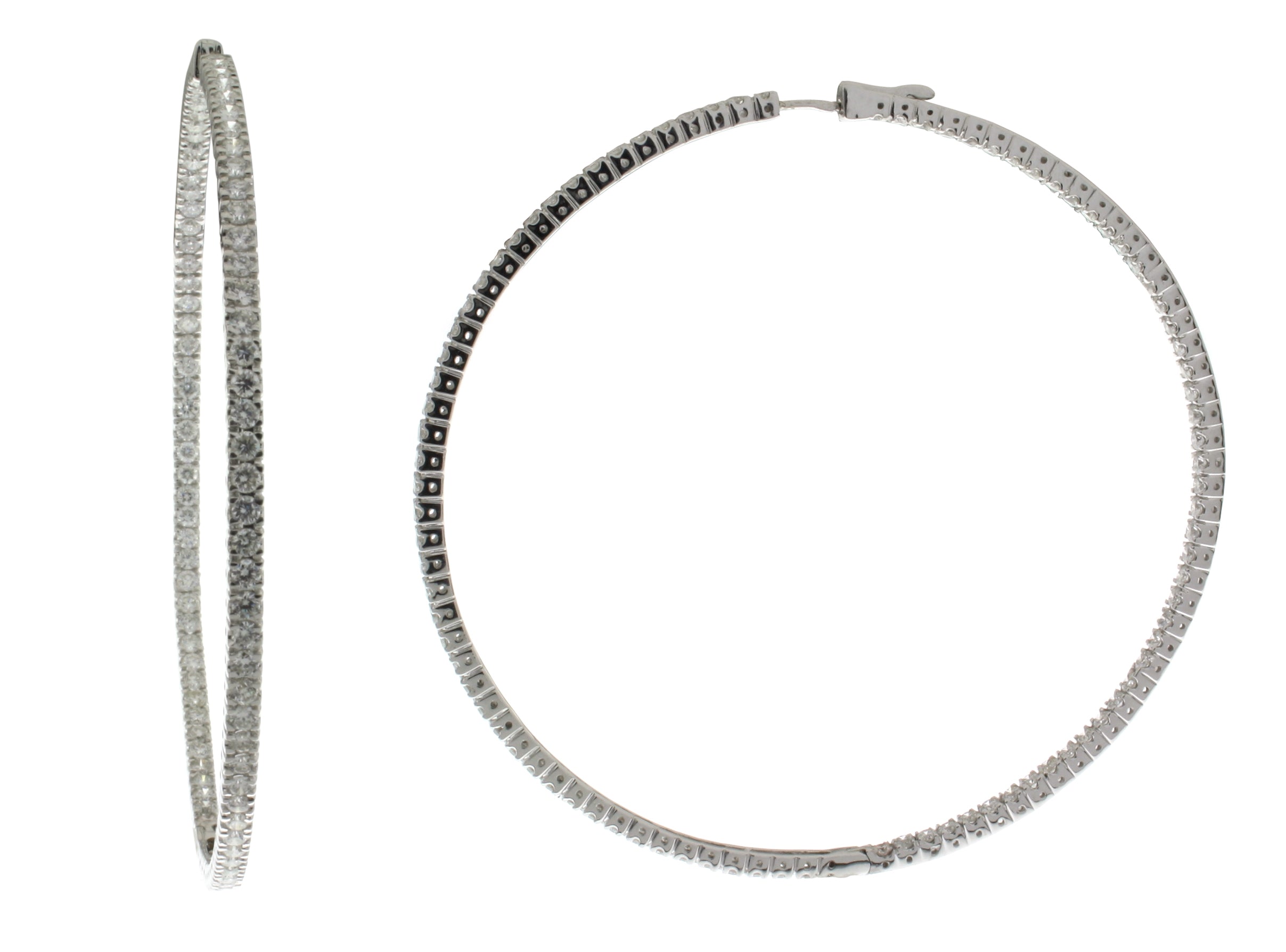Diamond Eternity Hoops