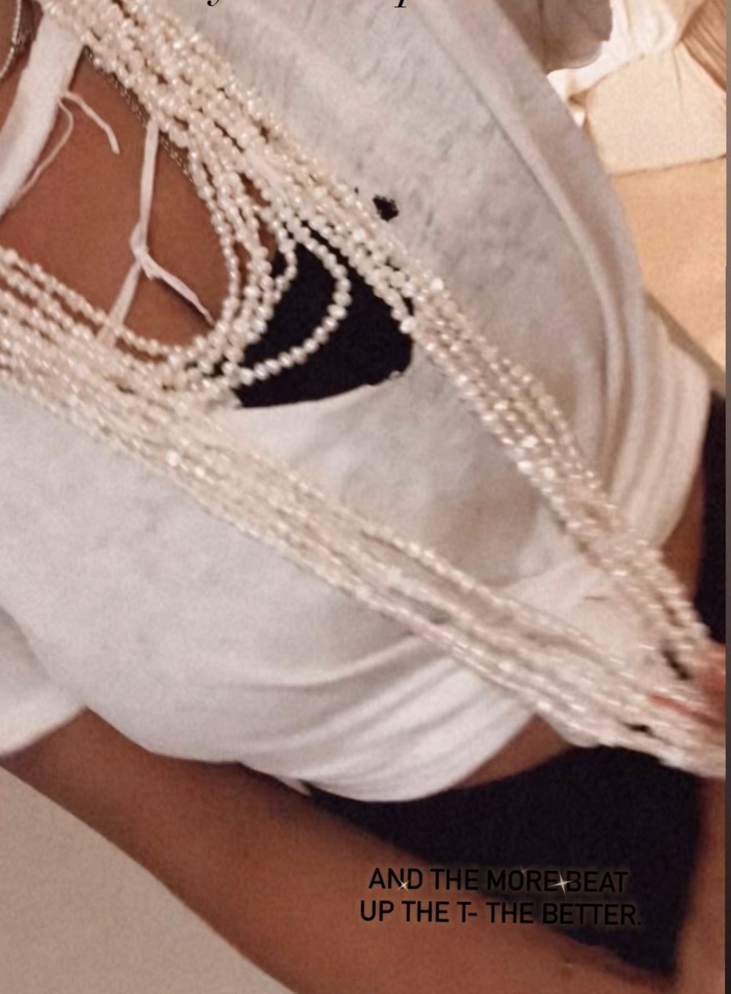 Seed Pearl Rope Necklace
