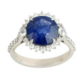 Blue Sapphire Round Ring