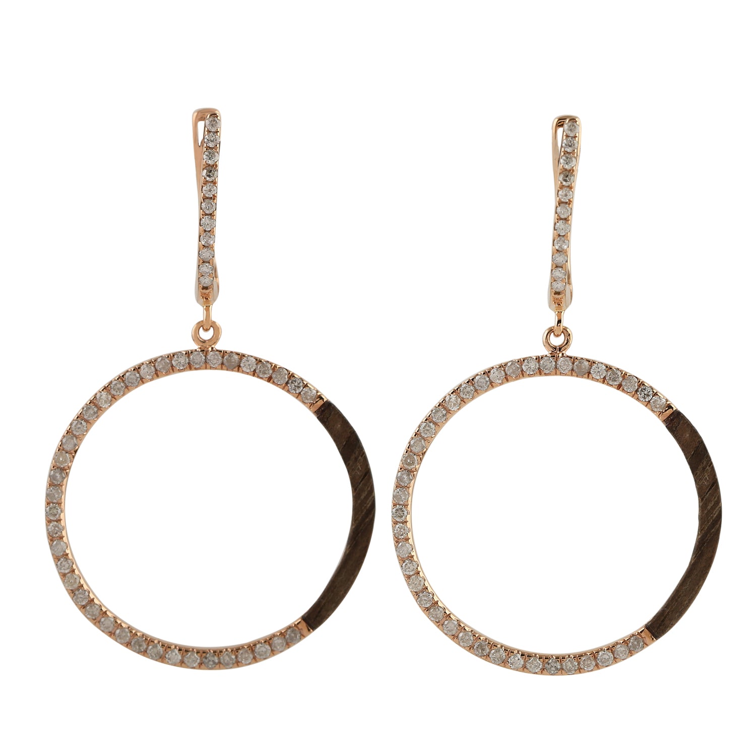 Half Diamond Hoops