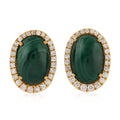 Emerald & Diamond Studs