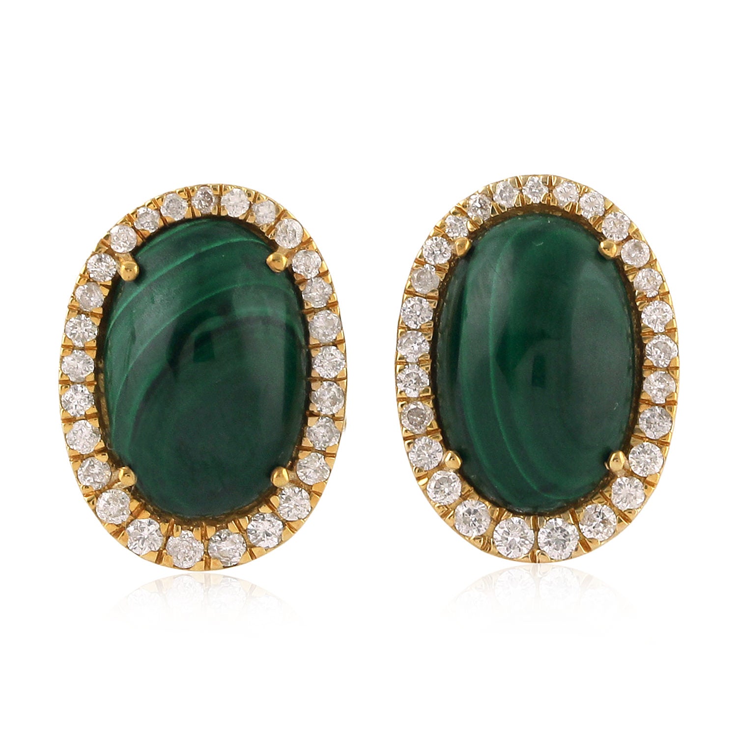 Emerald & Diamond Studs