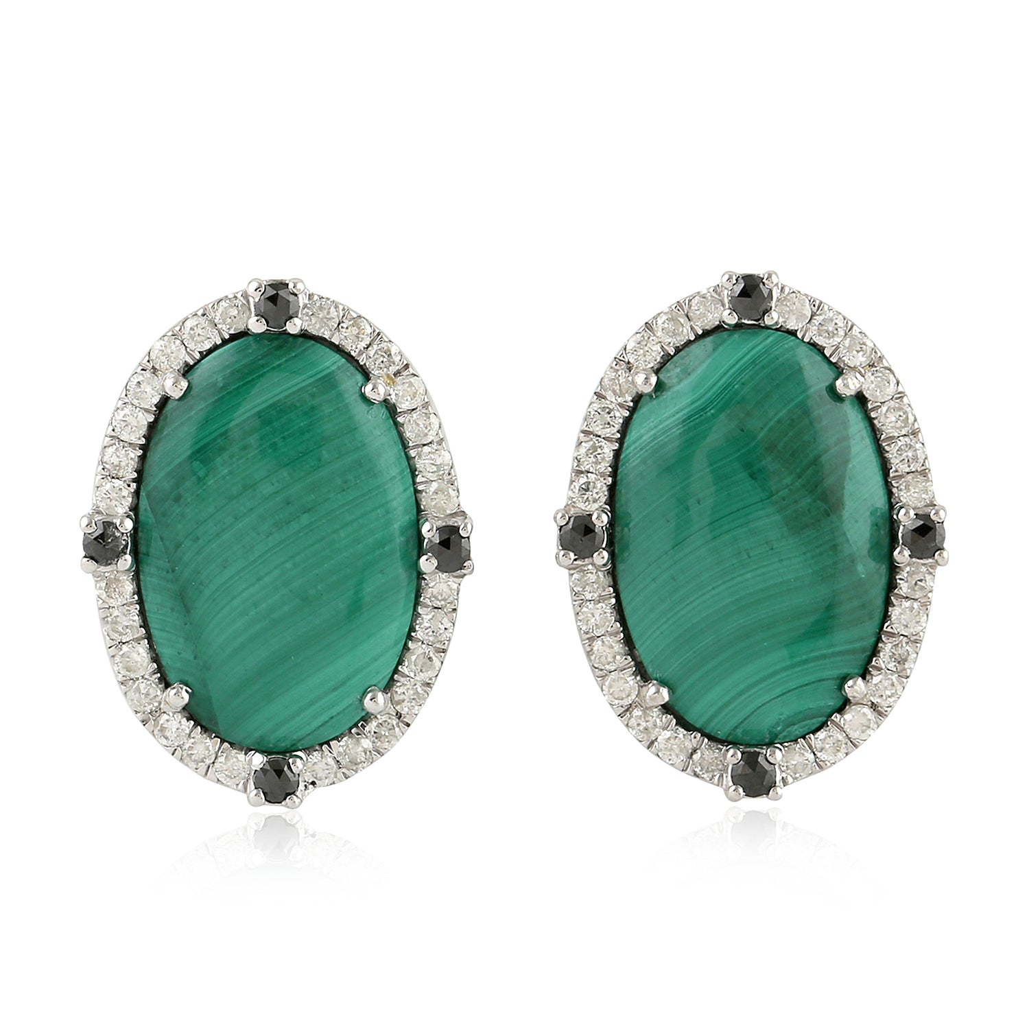 Oval Emerald Studs