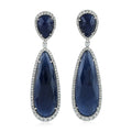 Blue Sapphire Drop Earrings