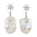 Baroque Pearl Star Earrings
