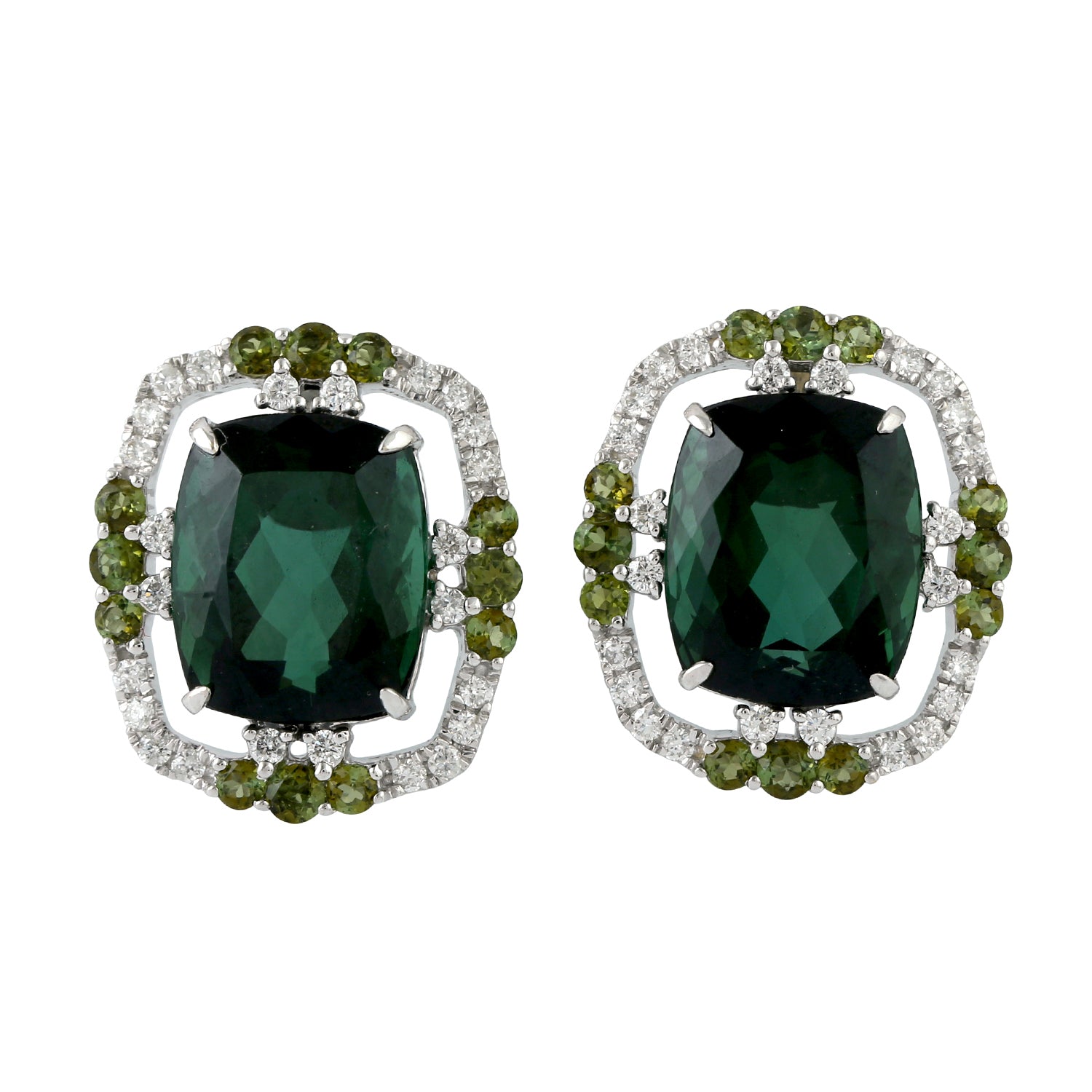 Emerald & Peridot Studs
