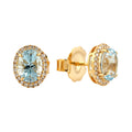 Oval Diamond Studs