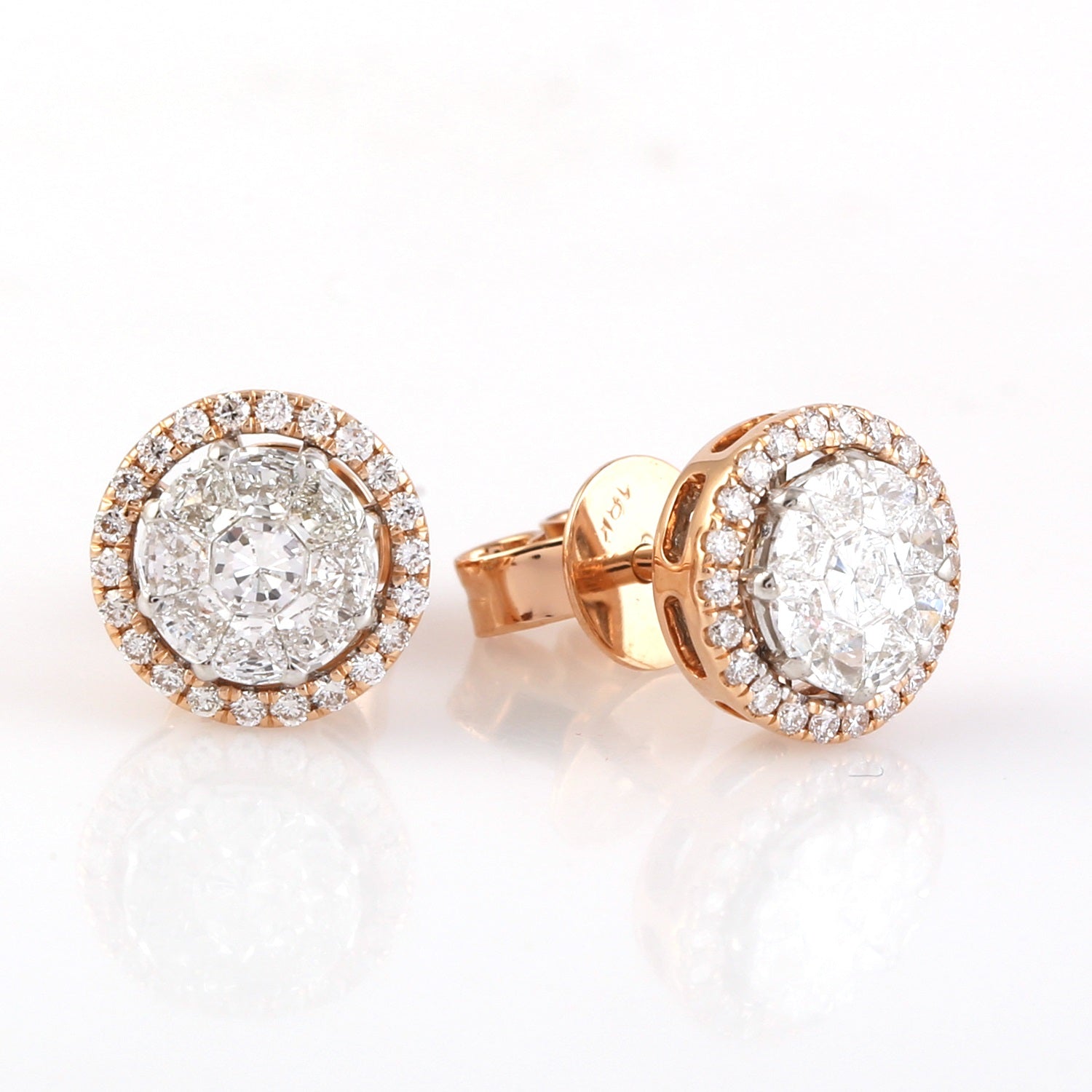 Diamond Round Studs