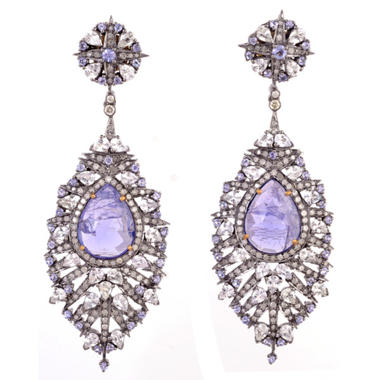 Tanzanite & Diamond Earrings