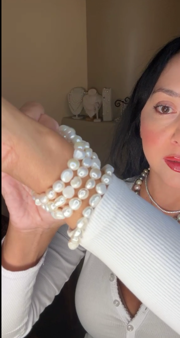 Freshwater Pearl Stretch Bracelet