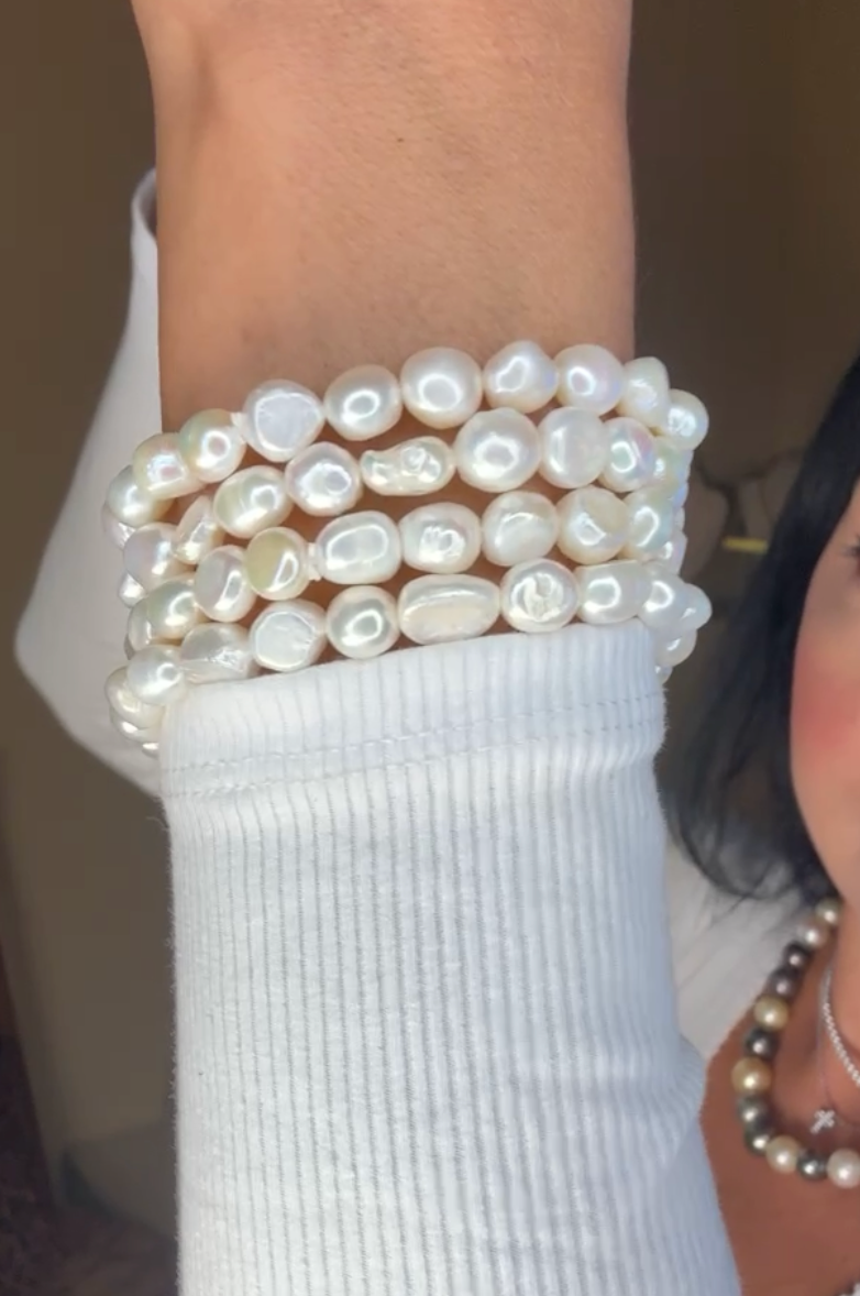 Freshwater Pearl Stretch Bracelet