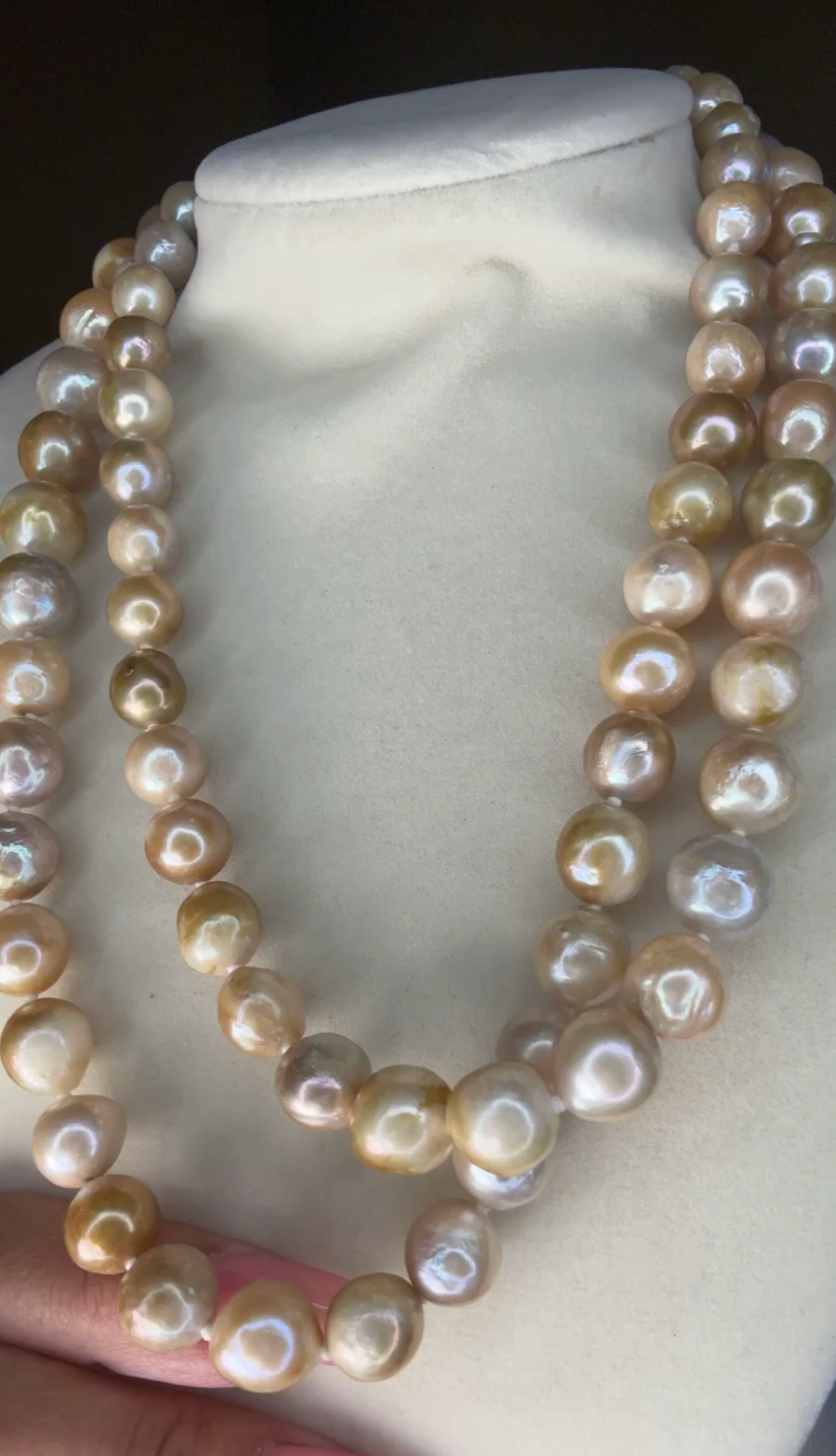 Peachy Pink Pearl Strand