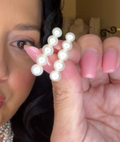 Five-Pearl Post Earrings