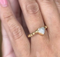 Diamond Heart Ring 18kt Gold