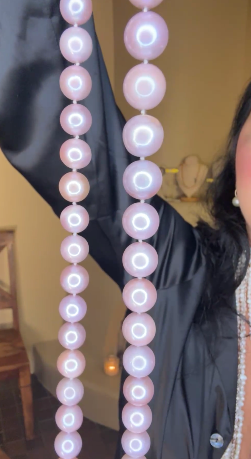Natural Pink Pearl Necklace