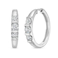 Small Diamond Hoop Earrings
